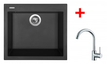 Sinks CUBE 560 Nanoblack+MIX 35 